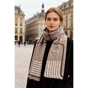 SCARPY CREATION ECHARPE RAYURES<br>Gris