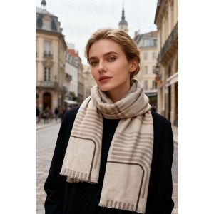 SCARPY CREATION ECHARPE RAYURES<br>Beige