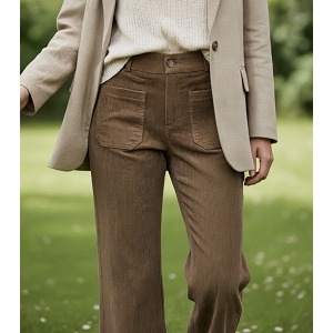 SCARPY CREATION PANTALON POCHE PLATE<br>Naturel