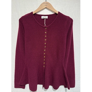 SCARPY CREATION GARDIGAN MULTI BOUTON<br>Rouge