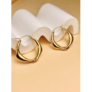 SCARPY CREATION BOUCLE OREILLES TENDANCE<br>Or