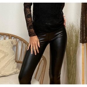 SCARPY CREATION PANTALON CUIR<br>Noir