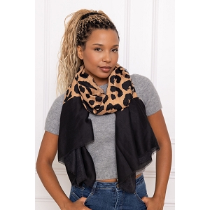 SCARPY CREATION FOULARD IMPRIMÉ<br>Noir
