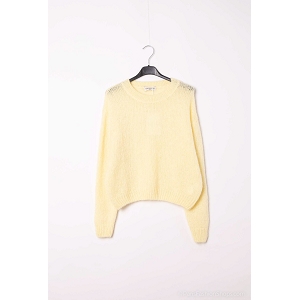 SCARPY CREATION PULL COL ROND<br>Jaune