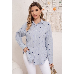 SCARPY CREATION CHEMISE COEUR<br>Bleu