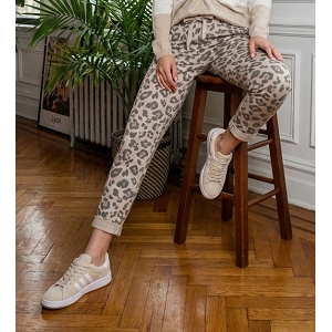 SCARPY CREATION PANTALON LEOPARD<br>Beige
