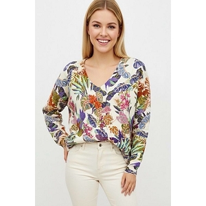 SCARPY CREATION PULL OVER FLORAL<br>Beige