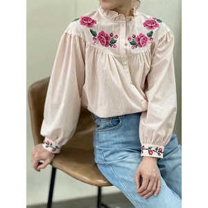 SCARPY CREATION CHEMISE FLORALE<br>Rose