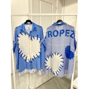 SCARPY CREATION CHEMISE IMPRIMEE<br>Bleu