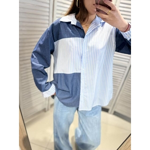 SCARPY CREATION CHEMISE BICOLORS<br>Bleu