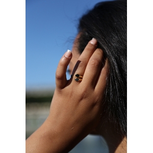 SCARPY CREATION BAGUE OVALE<br>Noir