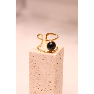 SCARPY CREATION BAGUE AVEC PIERRE<br>Noir