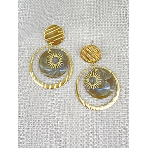 SCARPY CREATION BOUCLE OREILLES<br>Marron