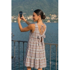 SCARPY CREATION ROBE MI LONGUE VICHY<br>Parme