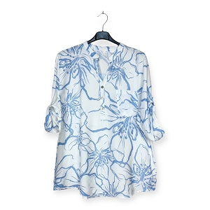 SCARPY CREATION BLOUSE MANCHE 34<br>Bleu
