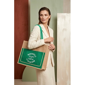SCARPY CREATION SAC CABA JUTE NATUREL<br>Vert