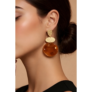 SCARPY CREATION BOUCLES OREILLES<br>Marron