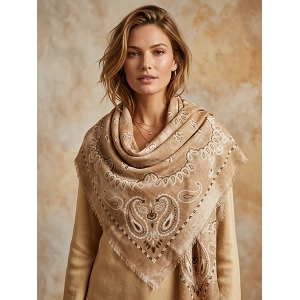 SCARPY CREATION FOULARD CARRE<br>Naturel