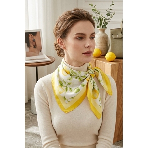 SCARPY CREATION FOULARD CARRE<br>Jaune