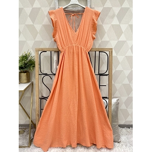 SCARPY CREATION ROBE LONGUE COL V<br>Orange