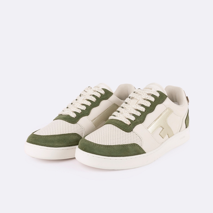 Faguo hazel baskets leather suede vert