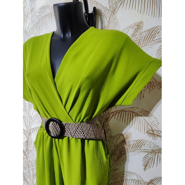 Scarpy creation combisaison avec pochets ceinture vert3938607_2