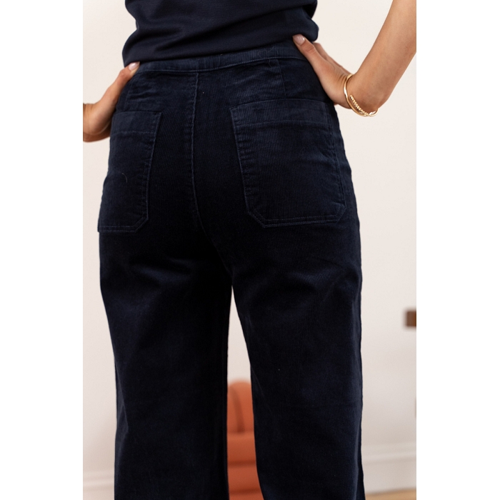 Scarpy creation my pantalon wide velour victorine yl bleu4687604_4