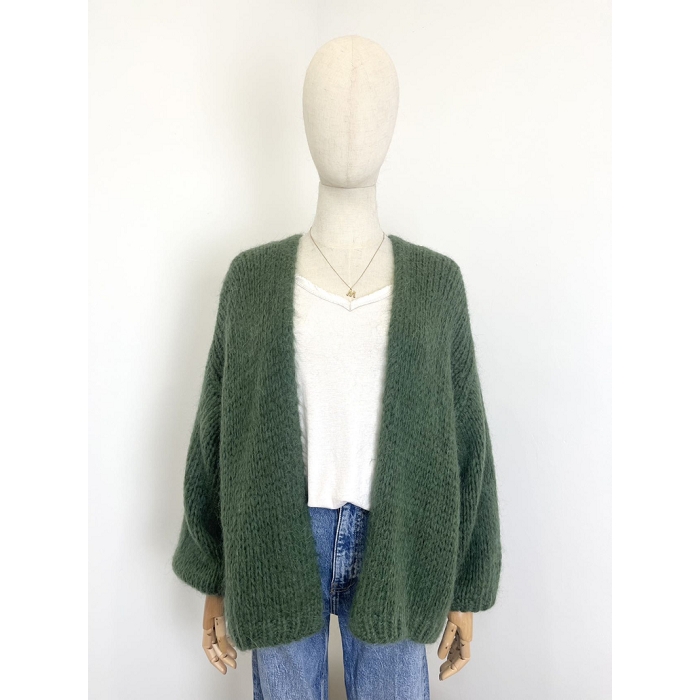 Scarpy creation gilet bernadette oversize mohair vert4688105_2