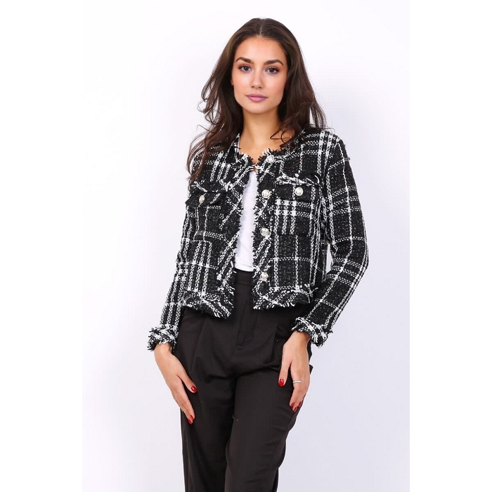 Scarpy creation my veste tweed yl noir4688801_2