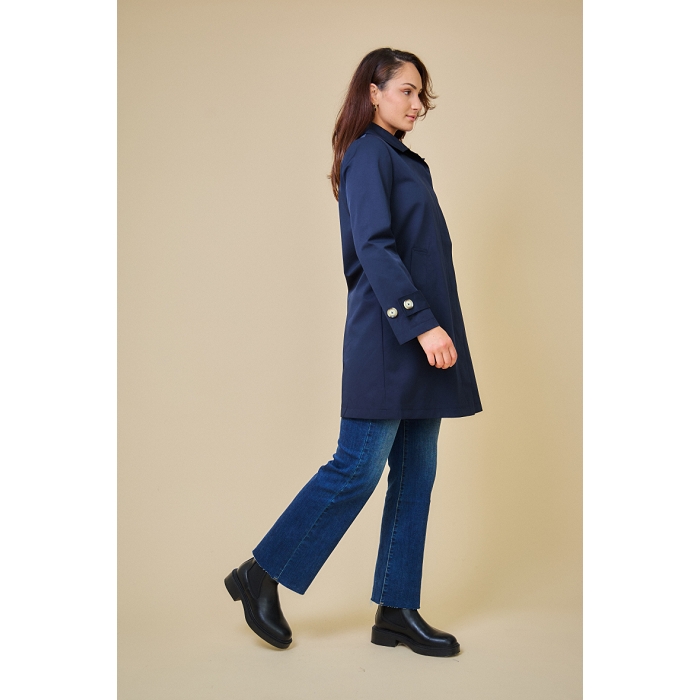 Scarpy creation my jane trench droit deperlant yl bleu4689102_4