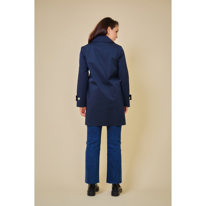 Scarpy creation my jane trench droit deperlant yl bleu4689102_5