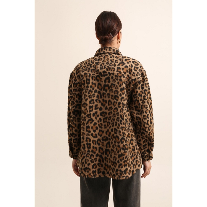 Scarpy creation surchemise leopard marron4702301_3