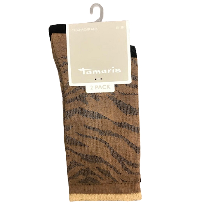 Tamaris chaussettes animal pattern marron4714201_2