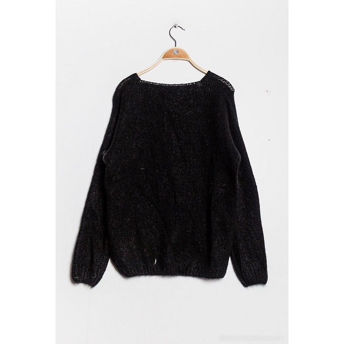 Scarpy creation sensie pull mohair laine noir