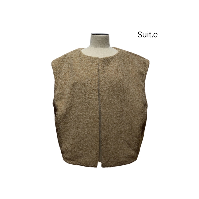 Scarpy creation my gilet laine bouillie yl naturel