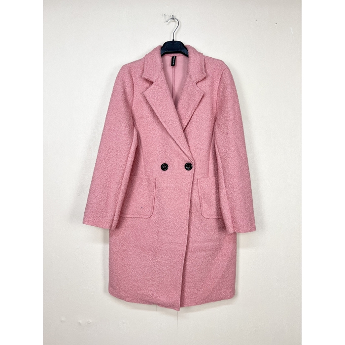 Scarpy creation veste manteau moutonnee rose