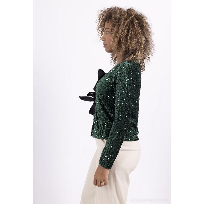 Scarpy creation blouson paillette vert4723501_2