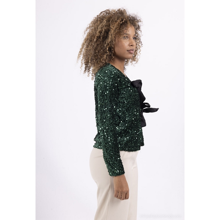 Scarpy creation blouson paillette vert4723501_3