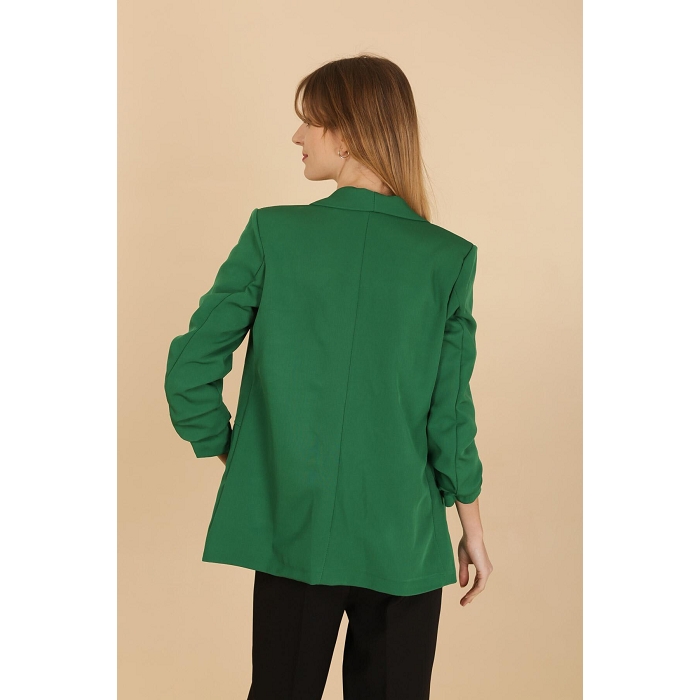 Scarpy creation my veste blazer manche 34 revers yl vert4753501_3