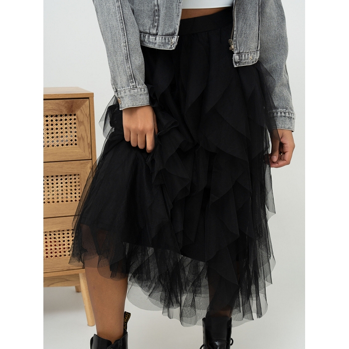 Scarpy creation my jupe longue en tulle yl noir4753601_2