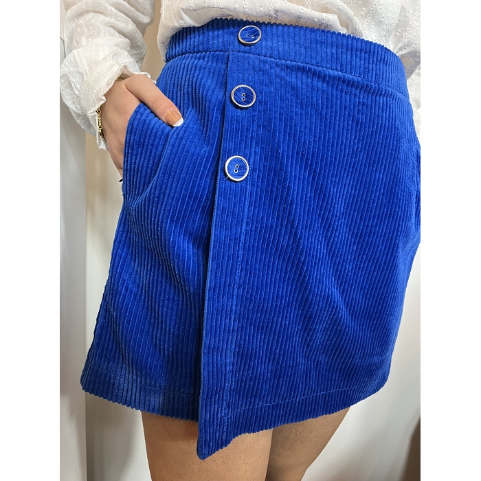 Scarpy creation my jupe short velours yl bleu4754901_3