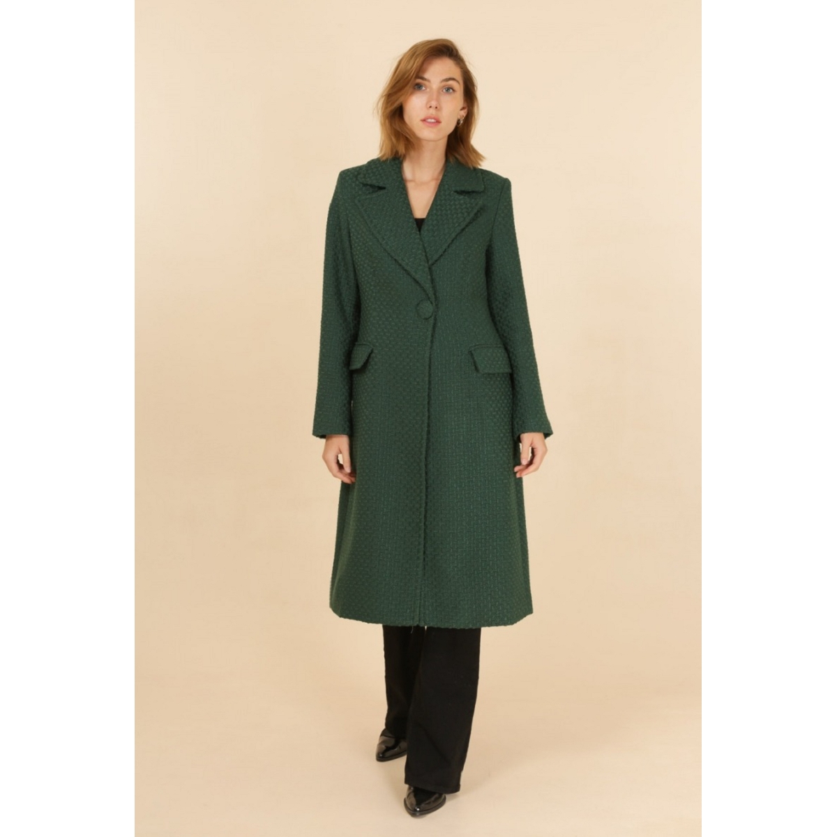 Manteau long cintré best sale